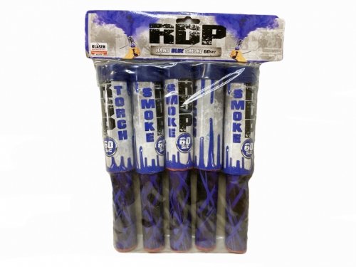 Blue smoke flare with burst fuse 5pcs